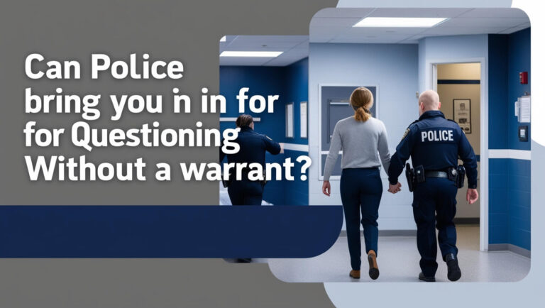 Can Police Bring You in for Questioning Without a Warrant